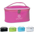 Fashion Pink Thick Vinyl Pvc Packaging Travel Cosmetic Bags For Women / Girl